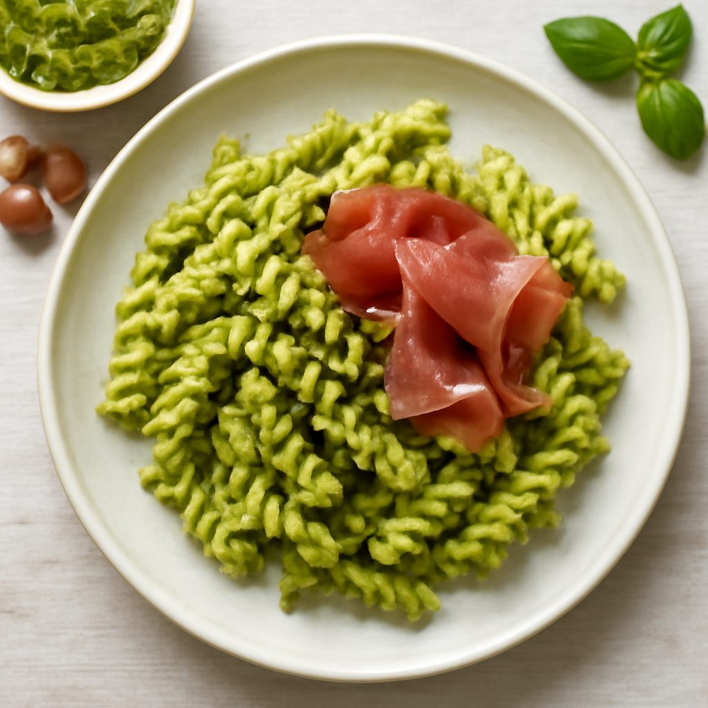 Pesto di pistacchio e speck