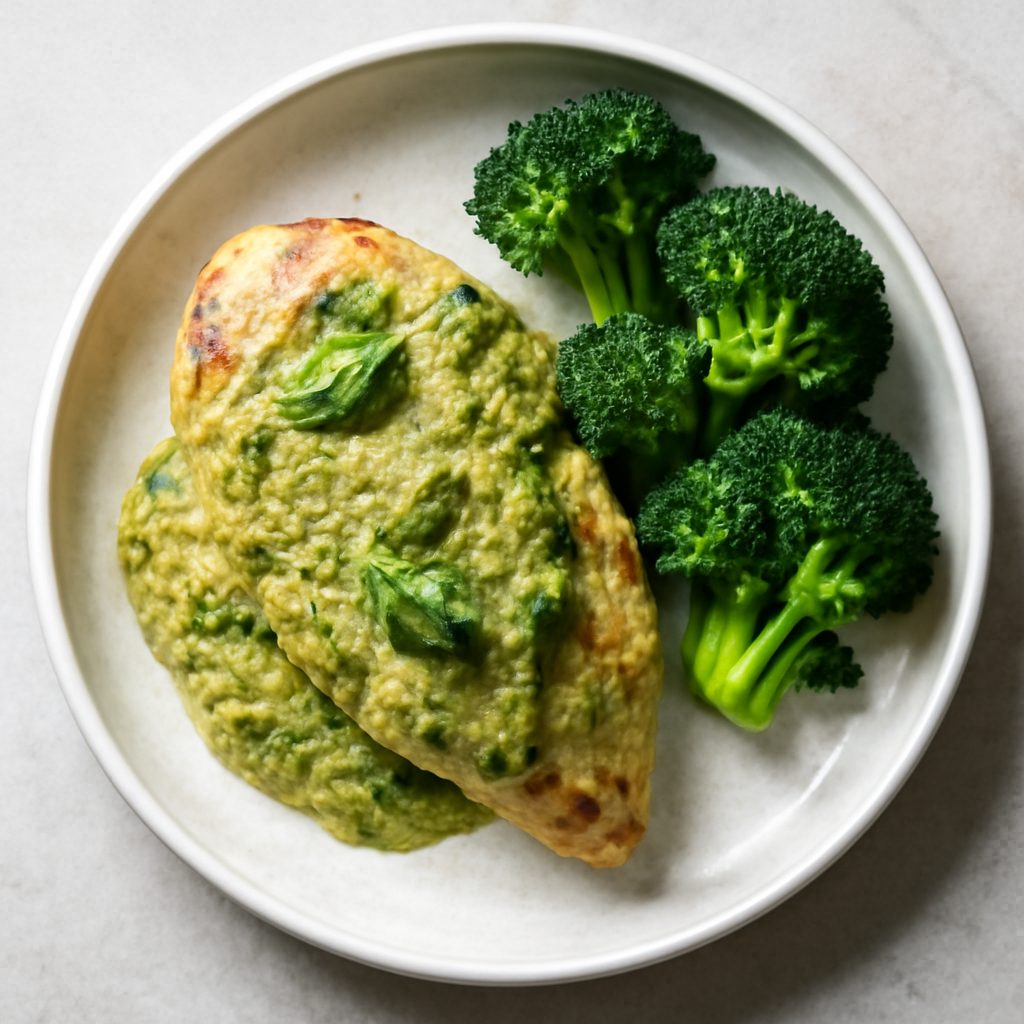 Petto di Pollo al Pesto Cremoso Low-Carb Proteico - Versione Monoporzione