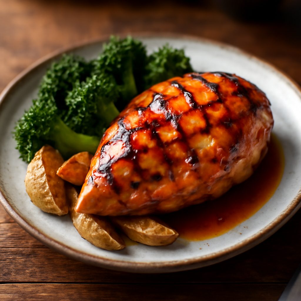 Petto di Pollo alla Griglia con Glassa al Miele Low Carb