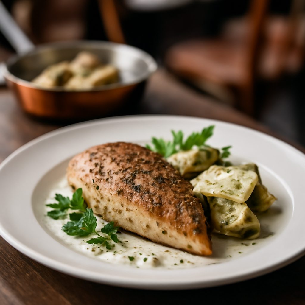 Petto di Pollo con Carciofi e Formagella