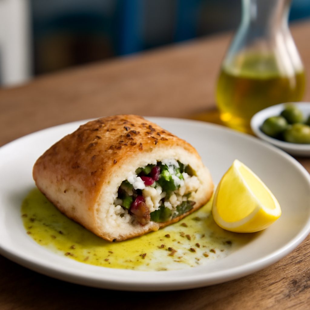 Petto di Pollo Ripieno all'Antica Greca
