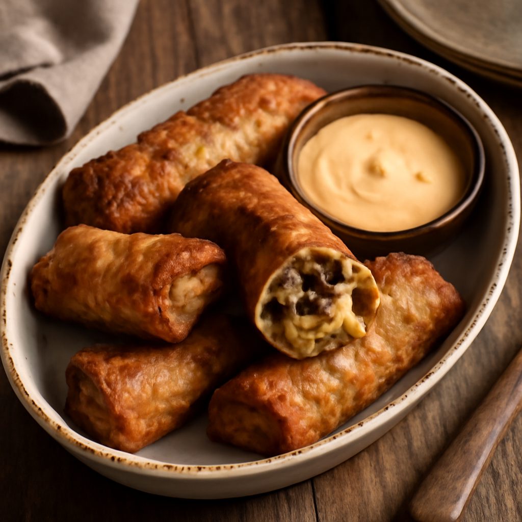 Involtini Croccanti alla Philly Cheesesteak