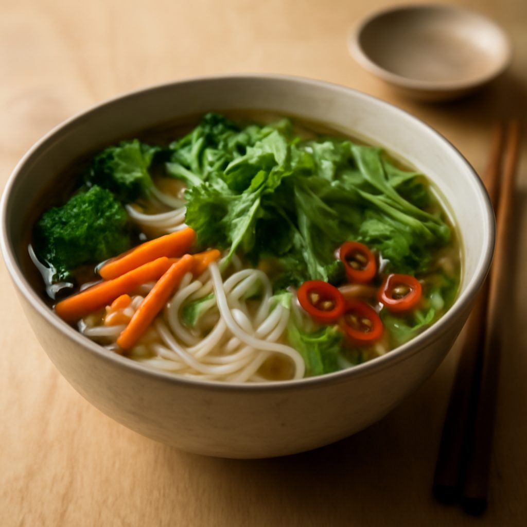 Phở Vietnamita Leggero alle Verdure