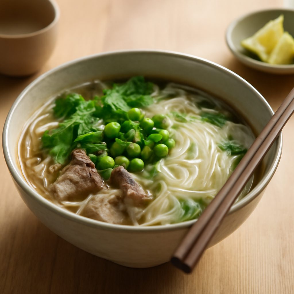 Pho vietnamita light - Zuppa di riso e verdure alle spezie