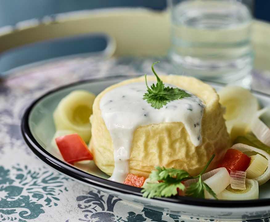 Piccoli flan al formaggio di capra e porri con salsa allo yogurt Low Fat