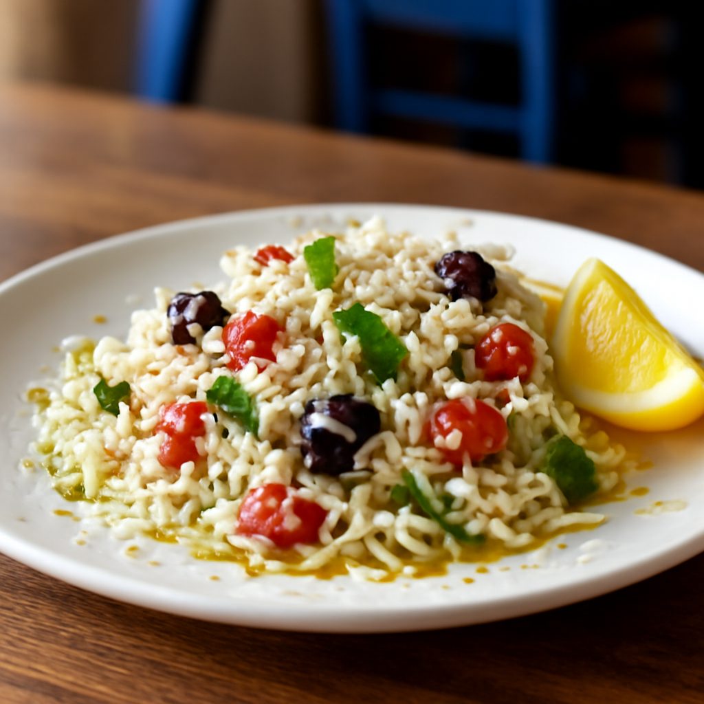 Pilaf Greco con Feta e Spinaci