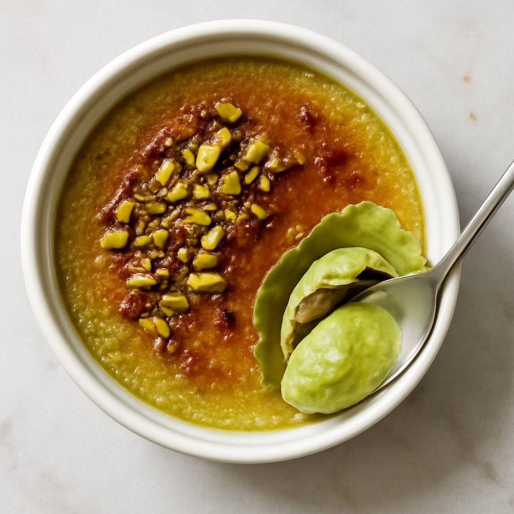 Pistacchio Crème Brûlée Proteico Low-Carb
