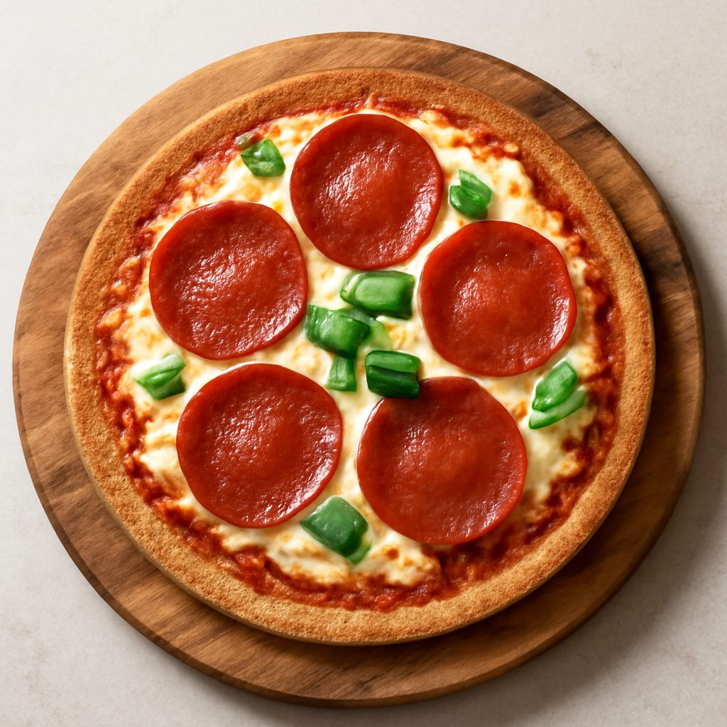 Pizza ai peperoni proteica low-carb