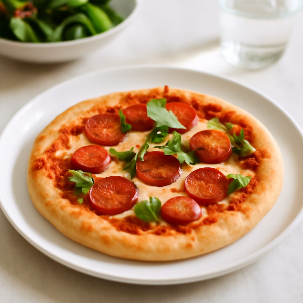Pizza Americana Light al Barbecue con Salsiccia Magra
