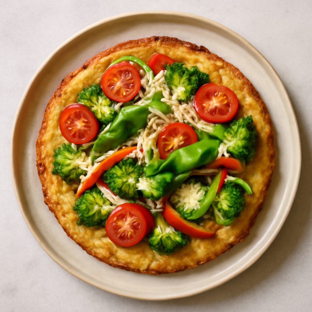 Pizza di patate alle verdure LOW-CARB proteica