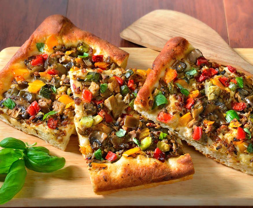 Pizza di patate alle verdure Low Fat