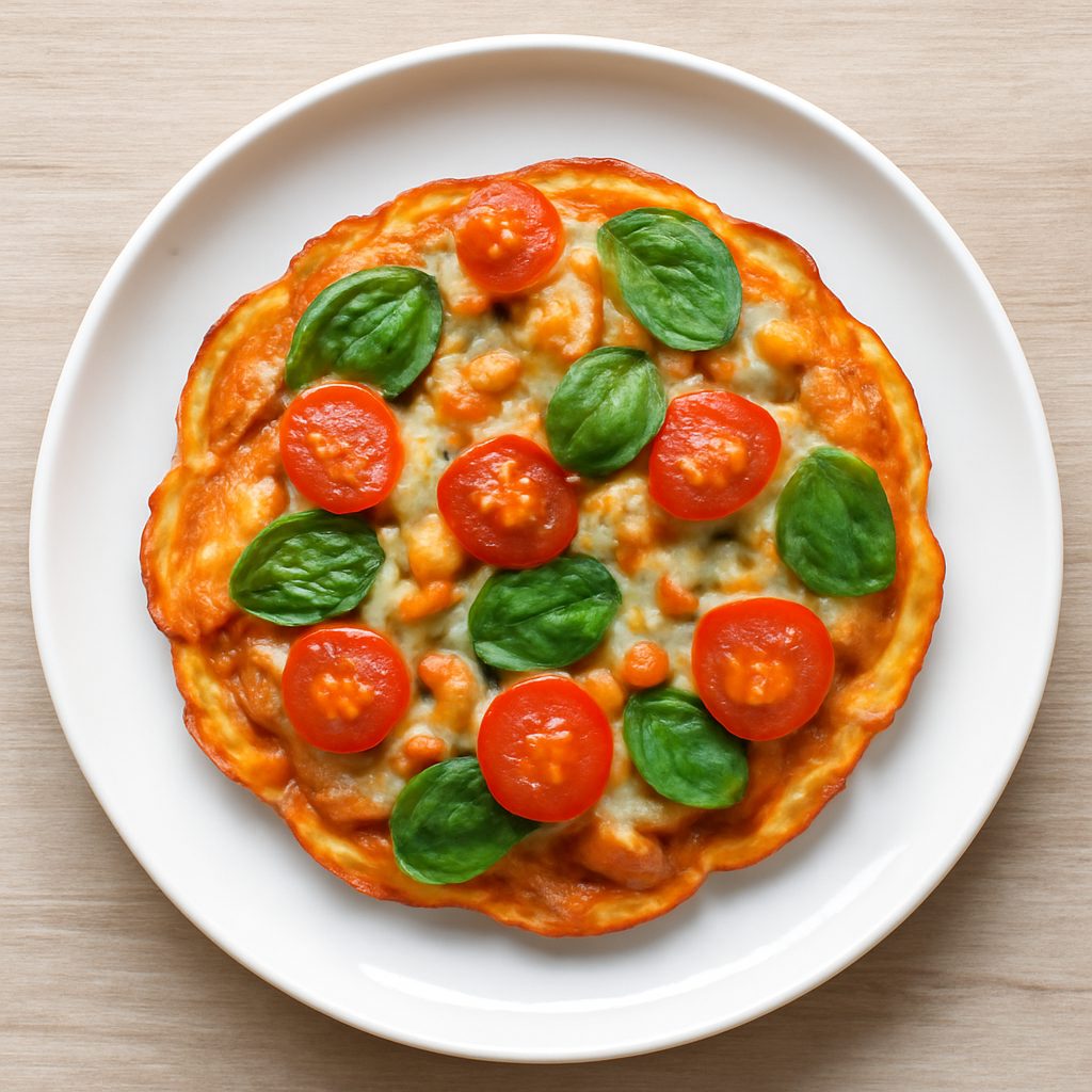 Pizza di patate dolci fit proteica low-carb monoporzione