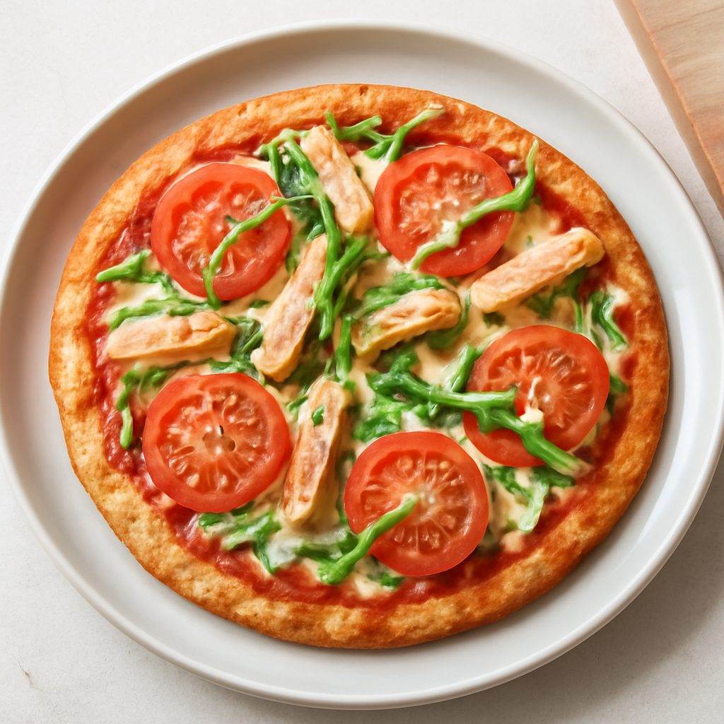 Pizza con Crema di Zucca, Scamorza e Pancetta