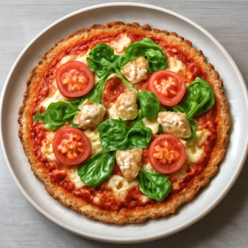 Pizza Proteica Low-Carb con Salame Piccante