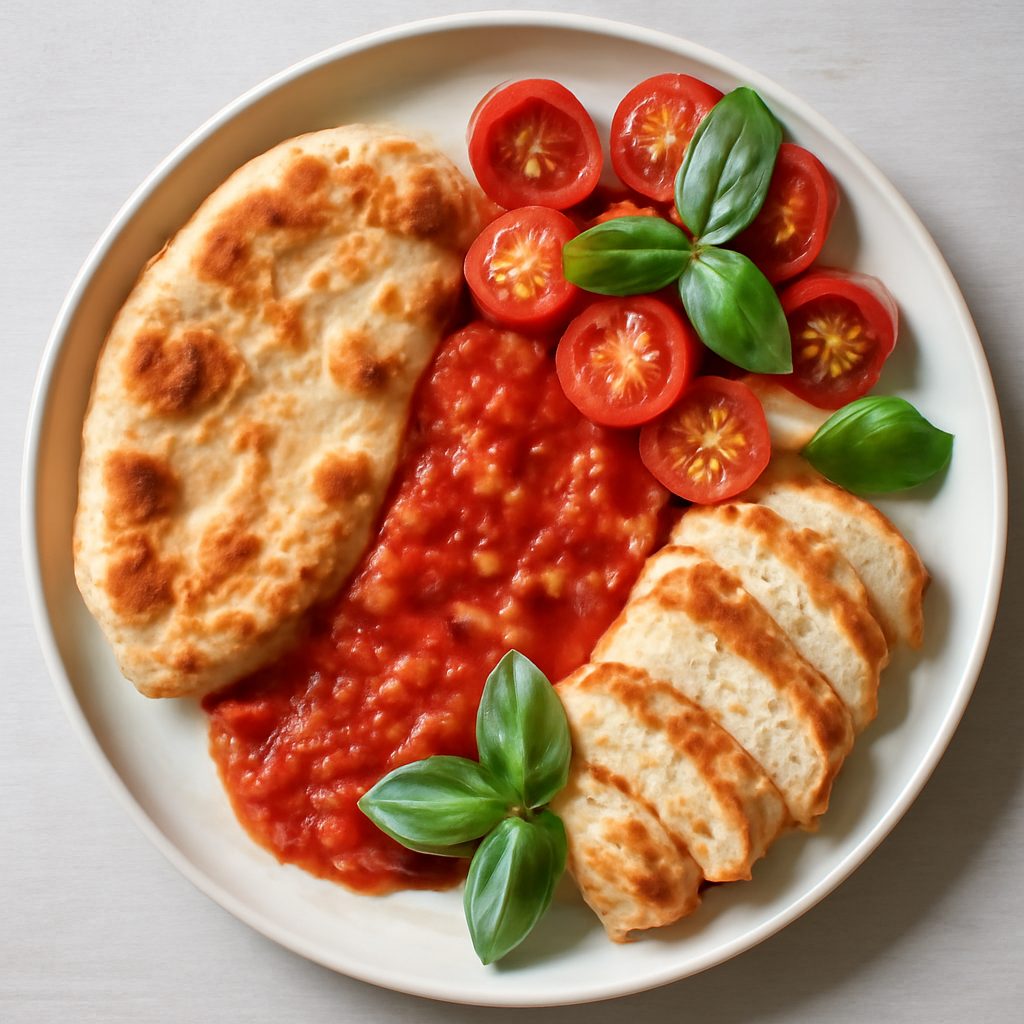 Pizza romana scomposta fit - monoporzione proteica