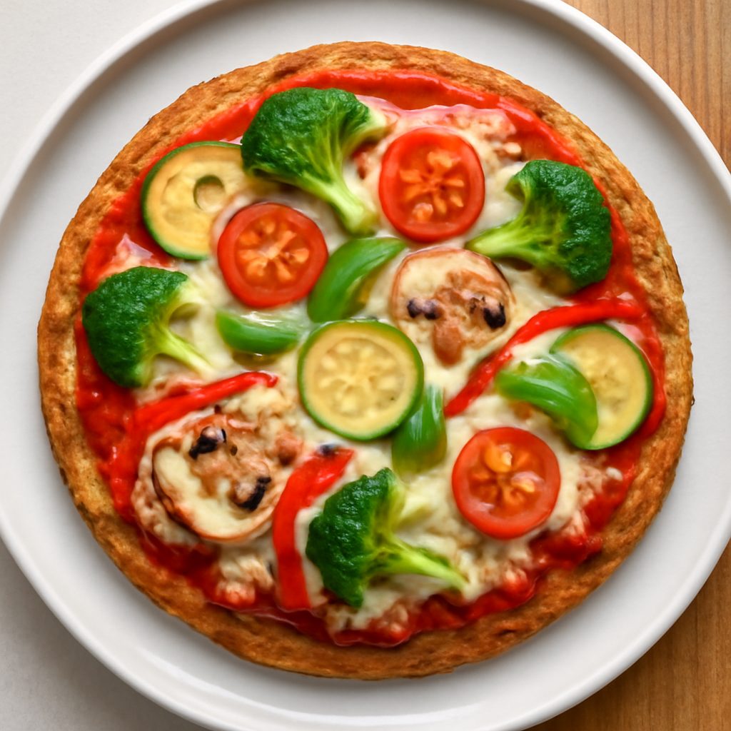 Pizza Vegetariana Low-Carb Proteica