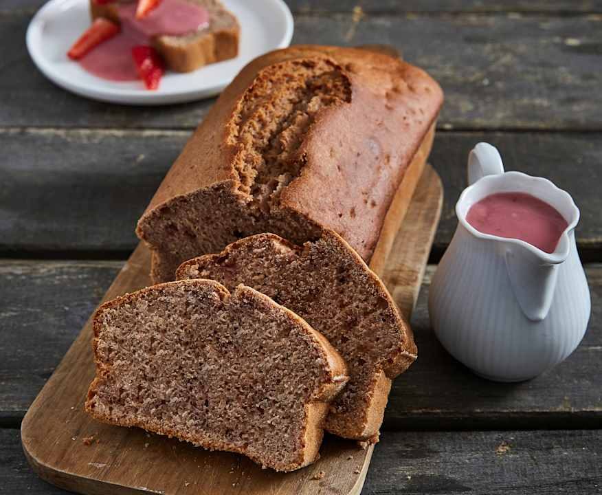 Plumcake con crema alla fragole Low Fat