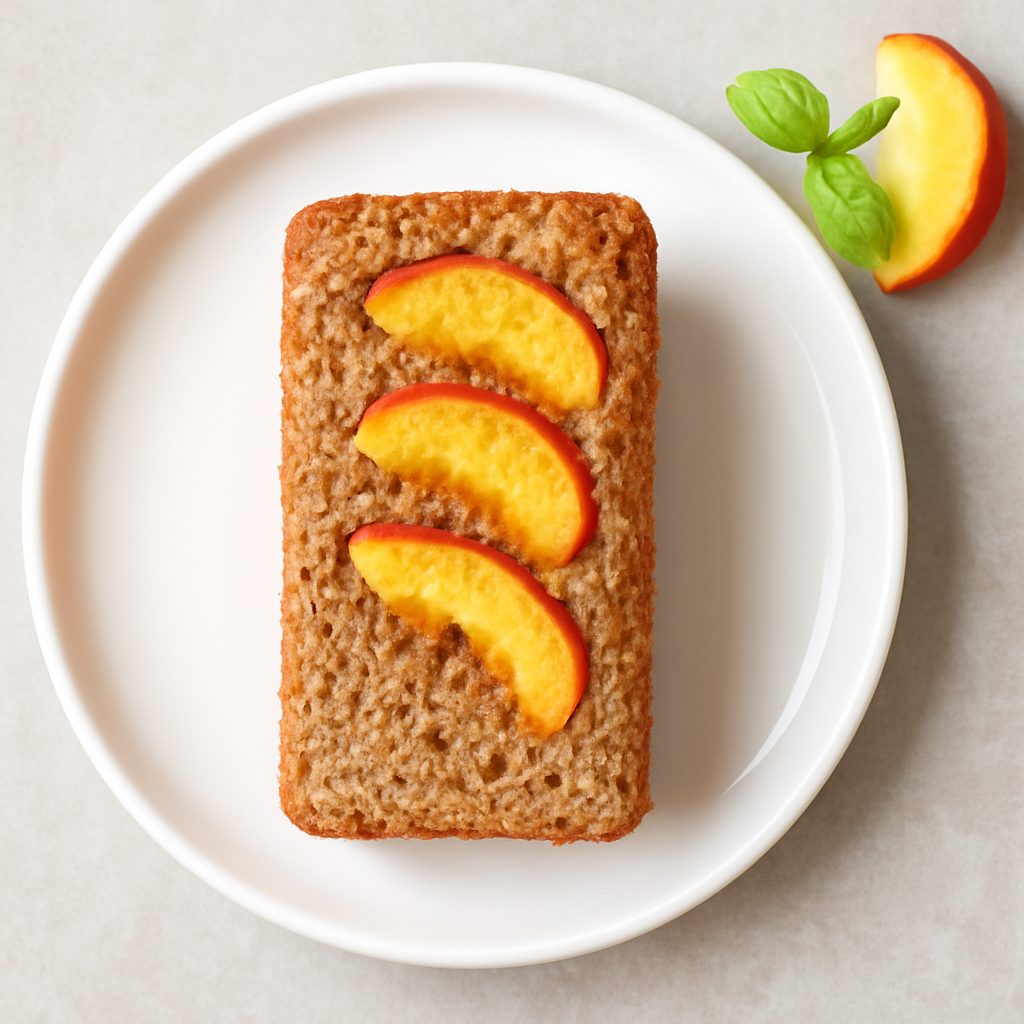 Plumcake Pesche e Farro
