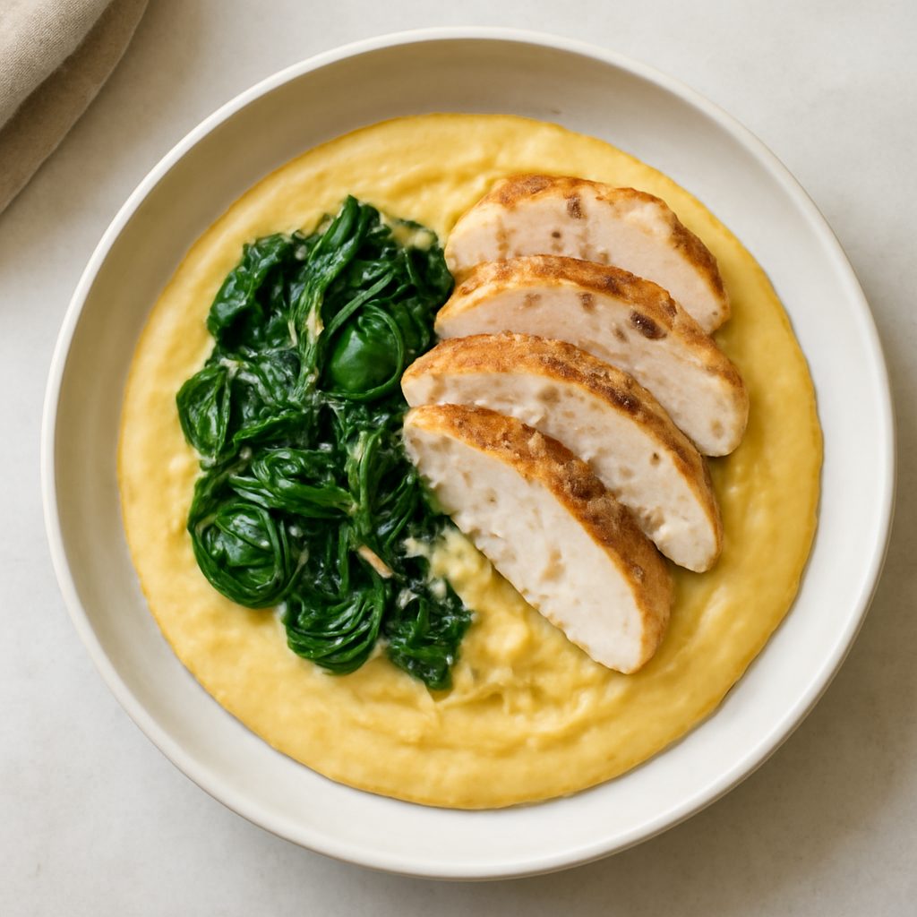 Polenta con sugo alle vongole Low Carb