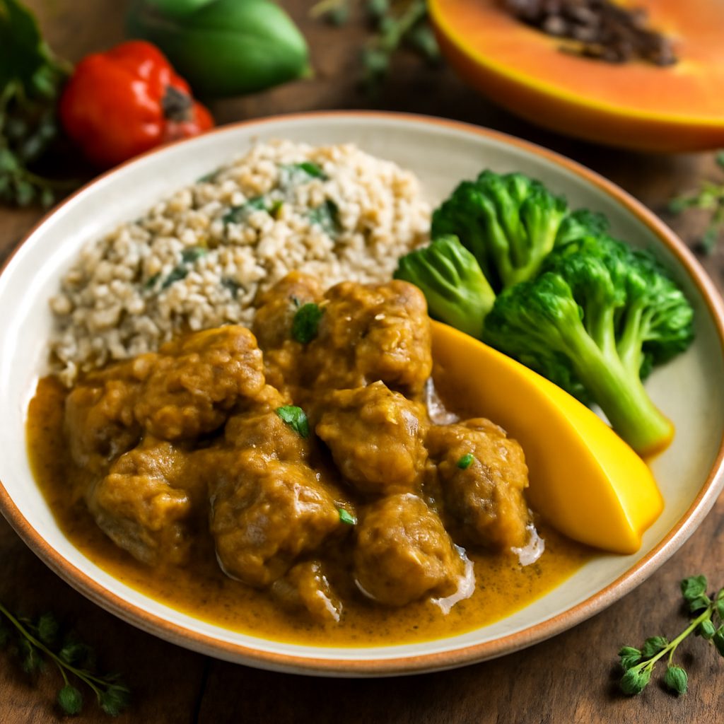 Pollo al Curry Giamaicano