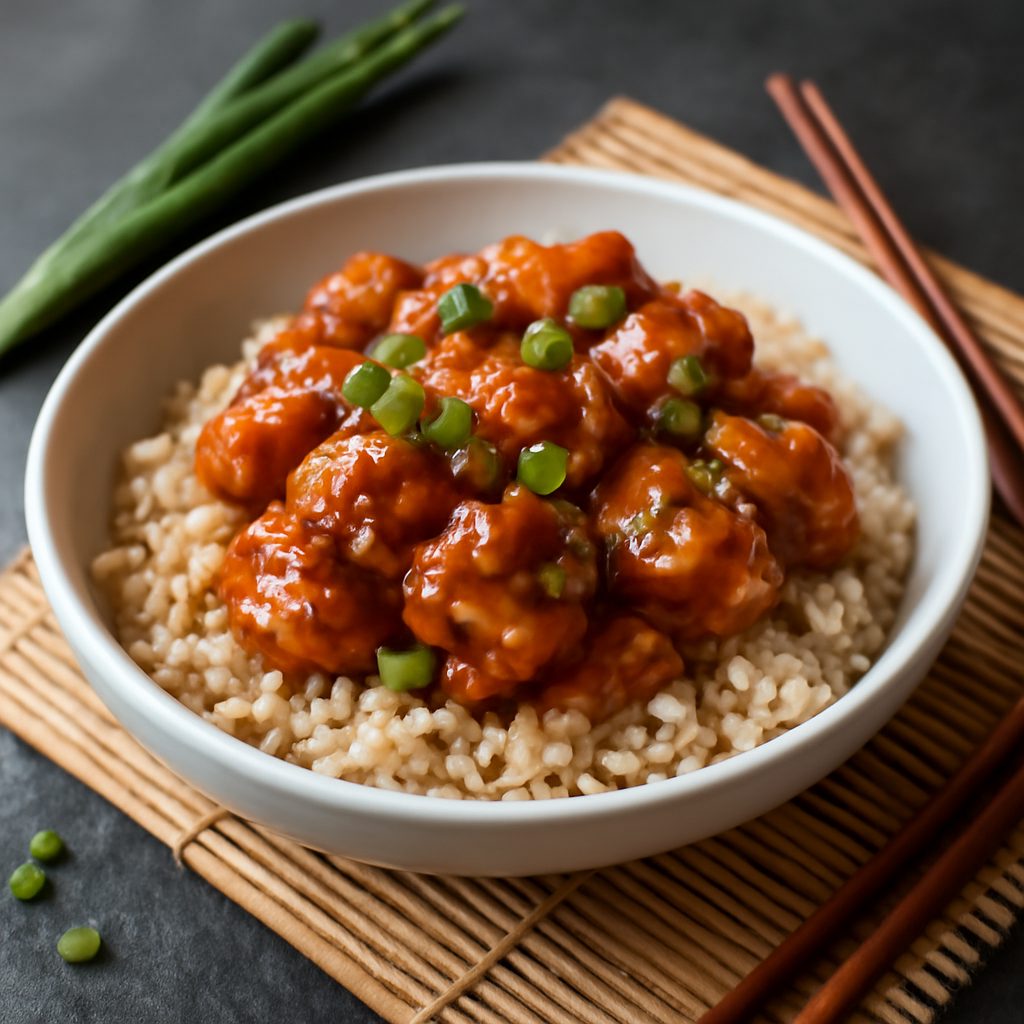 Pollo al Generale Tso Light in Air Fryer