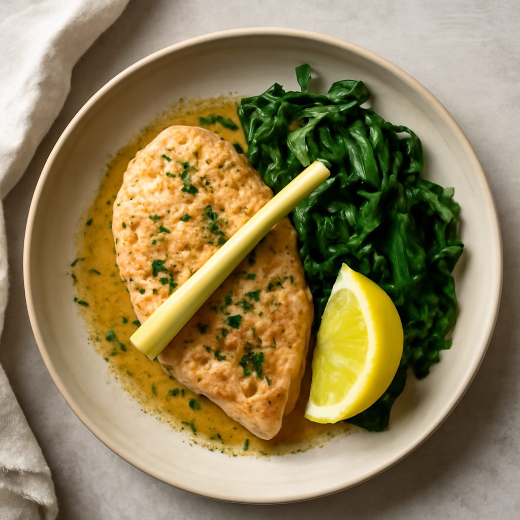 Pollo al lemon grass con verdure al vapore Low Carb