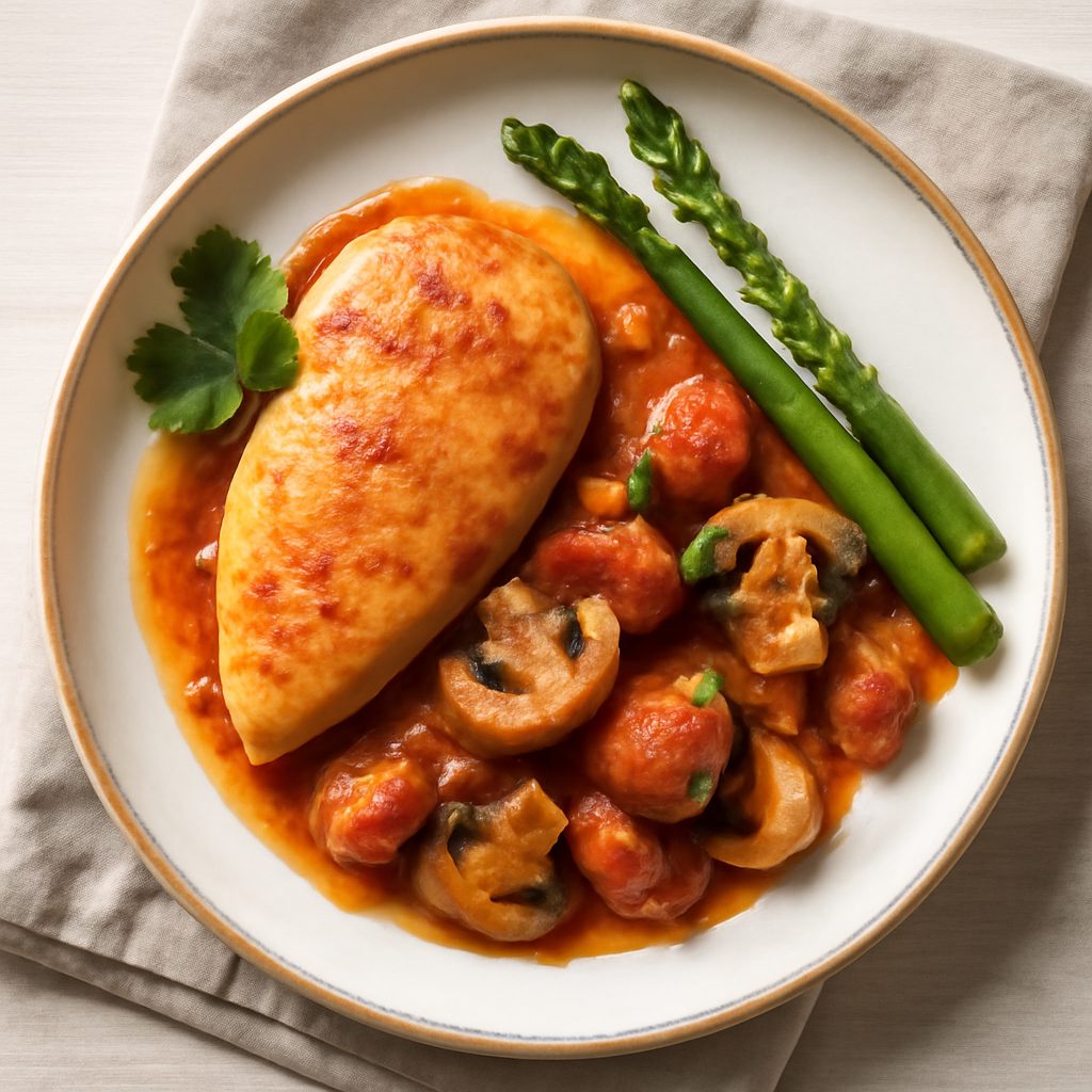 Pollo alla Marengo Proteico Low-Carb