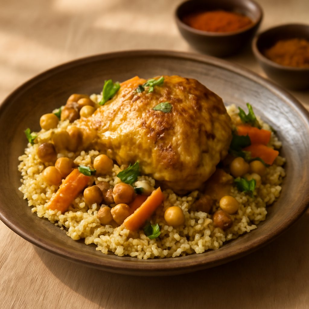 Pollo alla marocchina light con limoni e olive