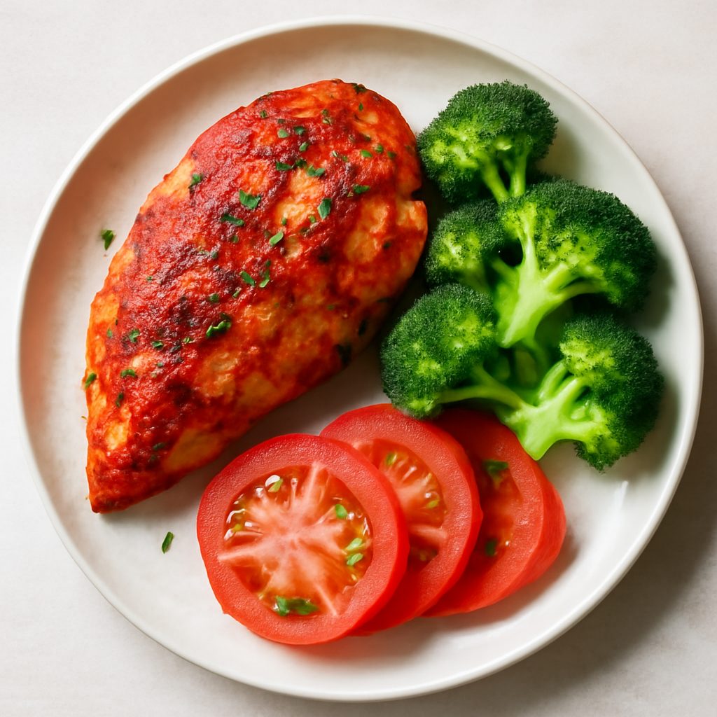 Pollo alla paprika con zucchine