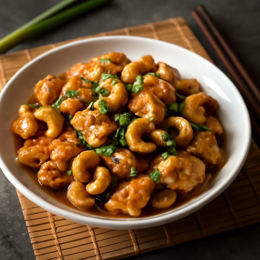 Pollo allo Zenzero e Anacardi Low Carb