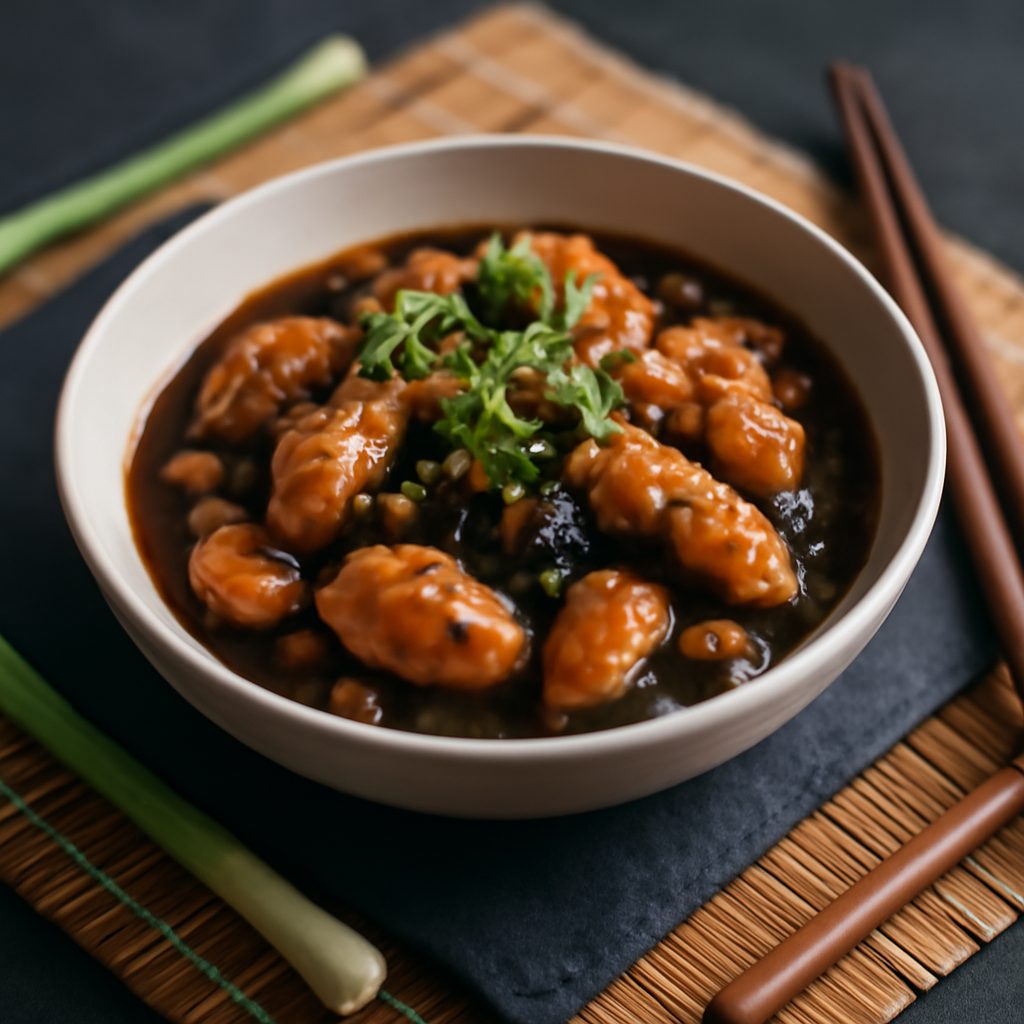 Pollo in Salsa di Fagioli Neri