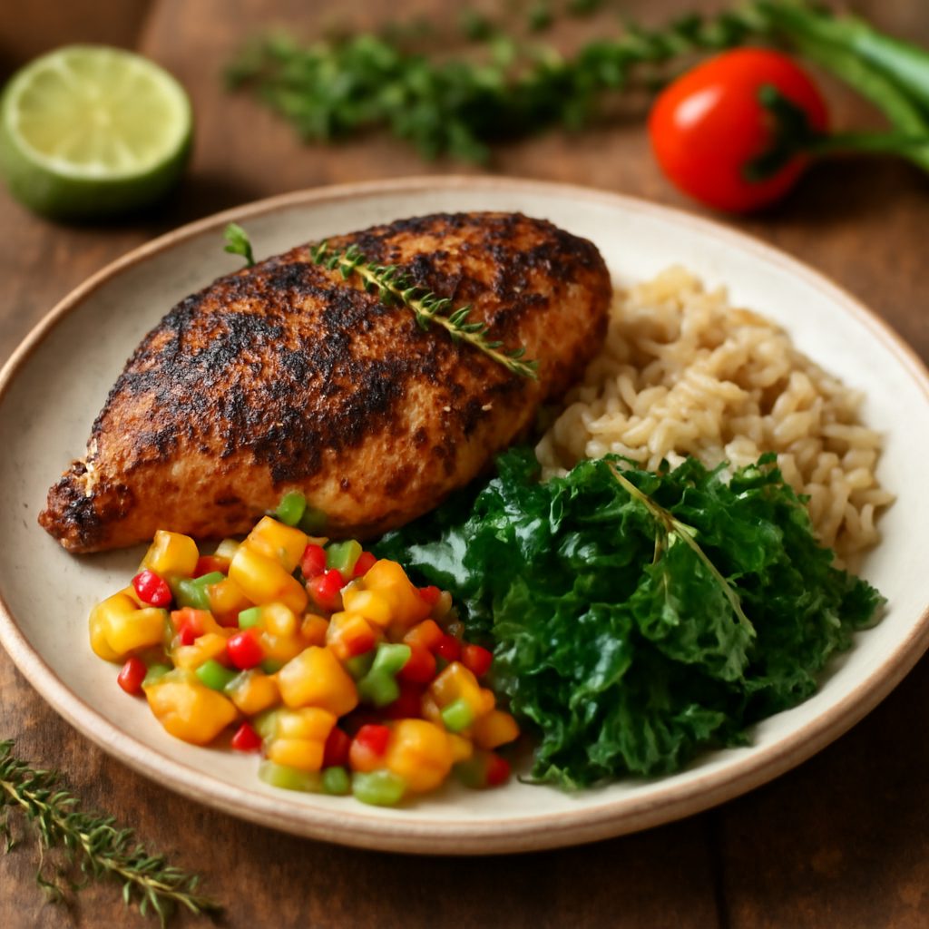 Pollo Jerk Light alla Giamaicana