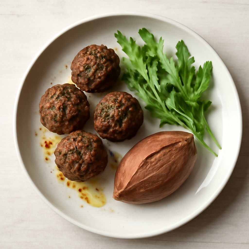 Polpette di agnello speziato e mousse al cioccolato proteica - Low Carb Fit