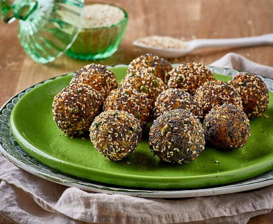 Polpette di cous cous e piselli (senza glutine) Protein