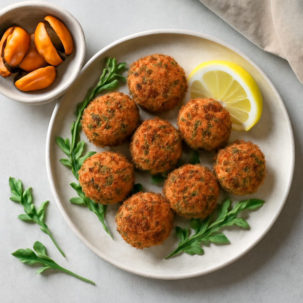 Polpette di cozze alla spezzina proteiche low-carb