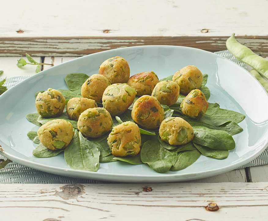 Polpette di fave e pecorino Low Fat