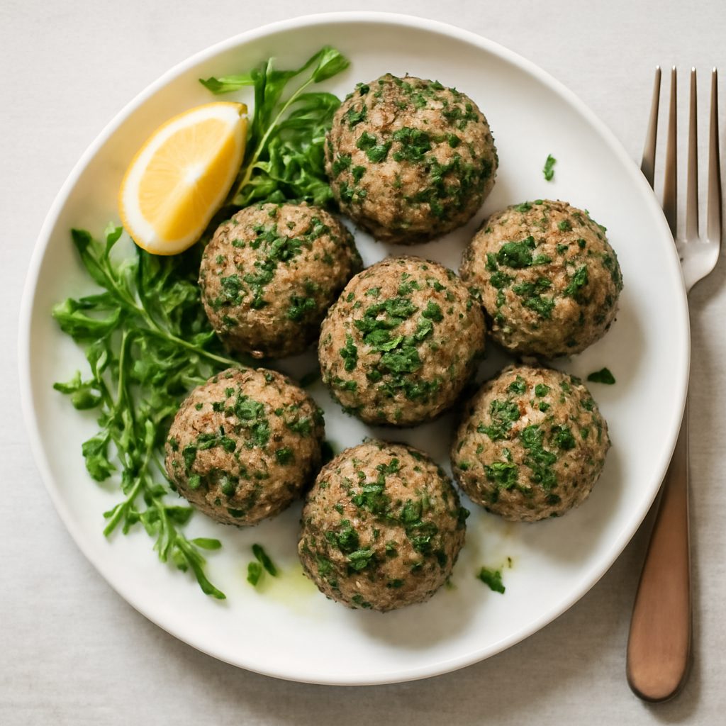 Polpette di funghi alla siciliana proteiche low-carb