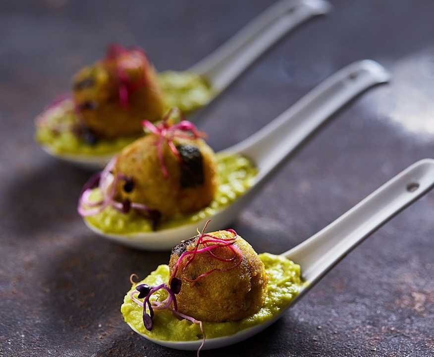 Polpette di miglio con crema di fave Protein