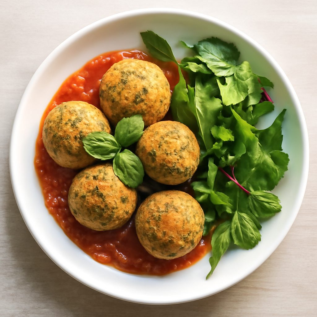 Polpette di Pane con Brodo di Pollo