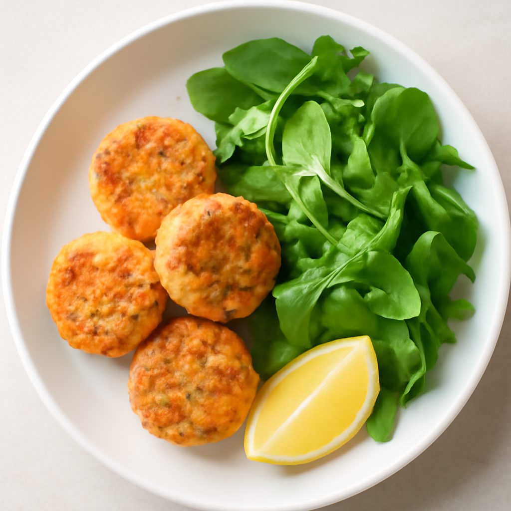 Polpette di salmone proteiche low-carb
