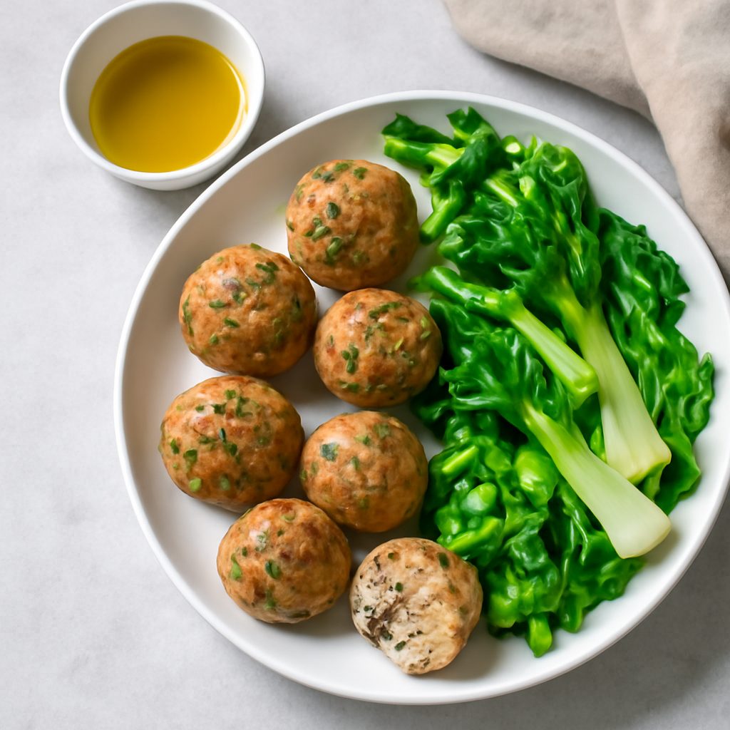 Polpette Tonno e Pak Choi