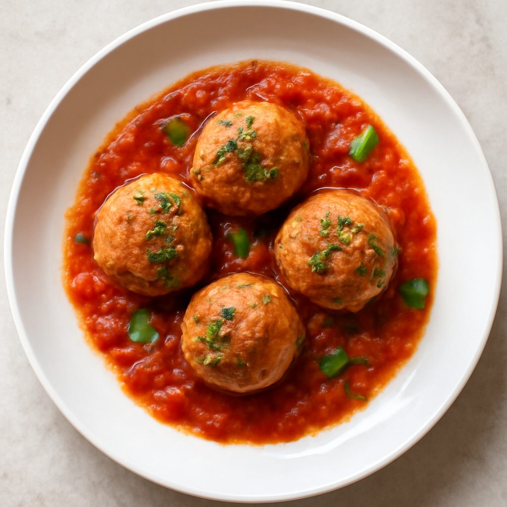 Polpetti affogati proteici low-carb