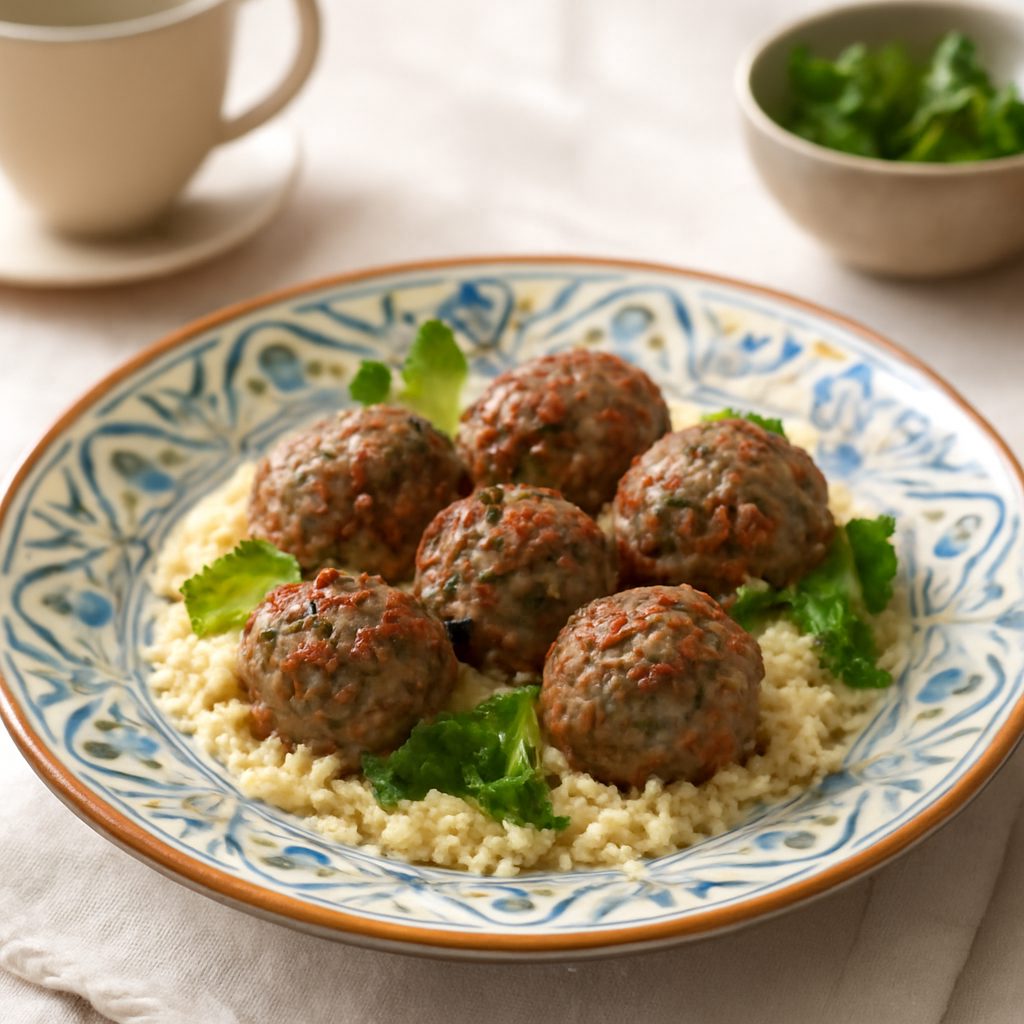 Polpettine di manzo speziato al forno - Kefta light