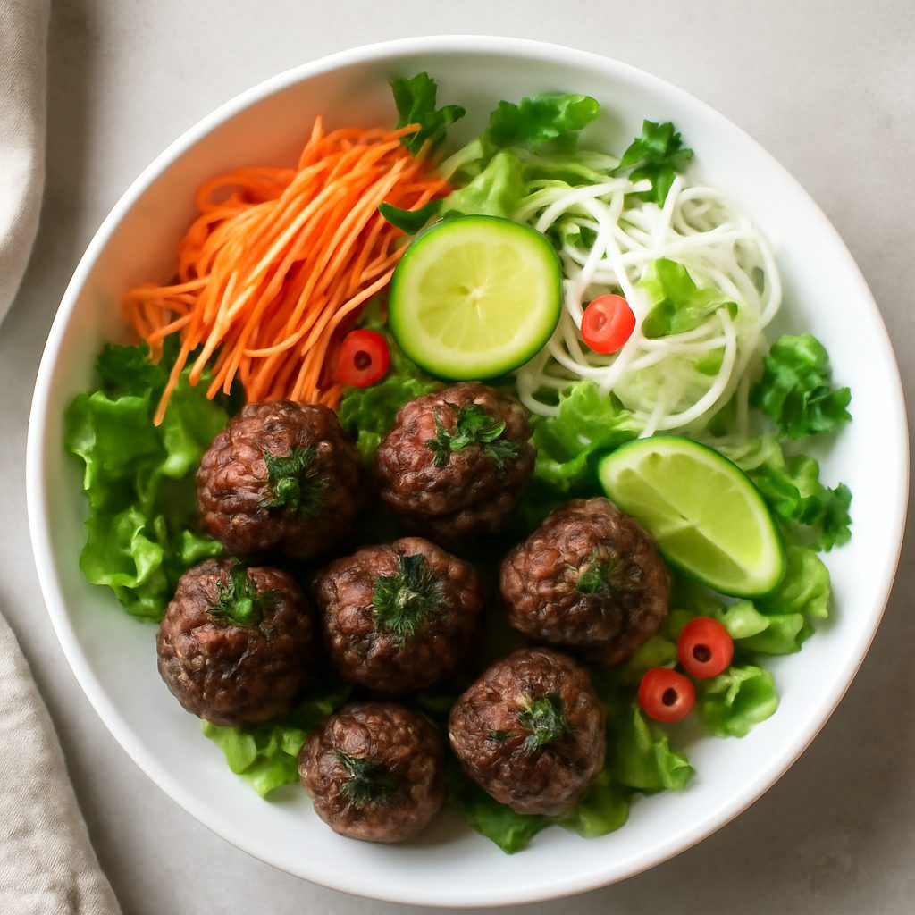 Polpettine di manzo vietnamita fit con shirataki piccanti Protein