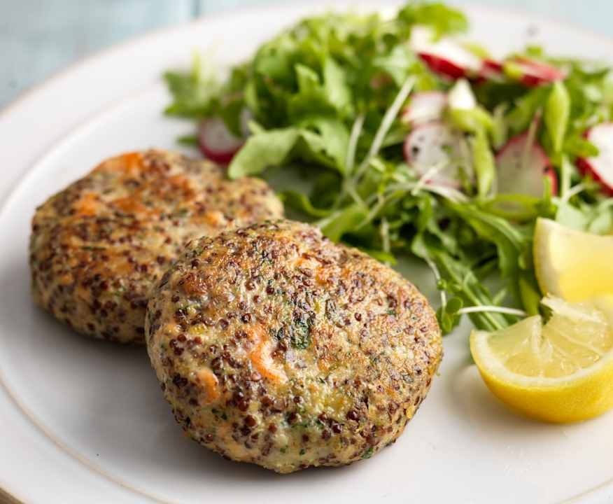 Polpettine di quinoa rossa al salmone Protein