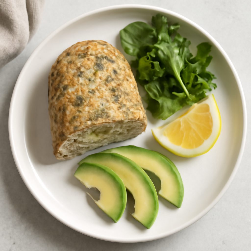 Polpettone di pesce e avocado