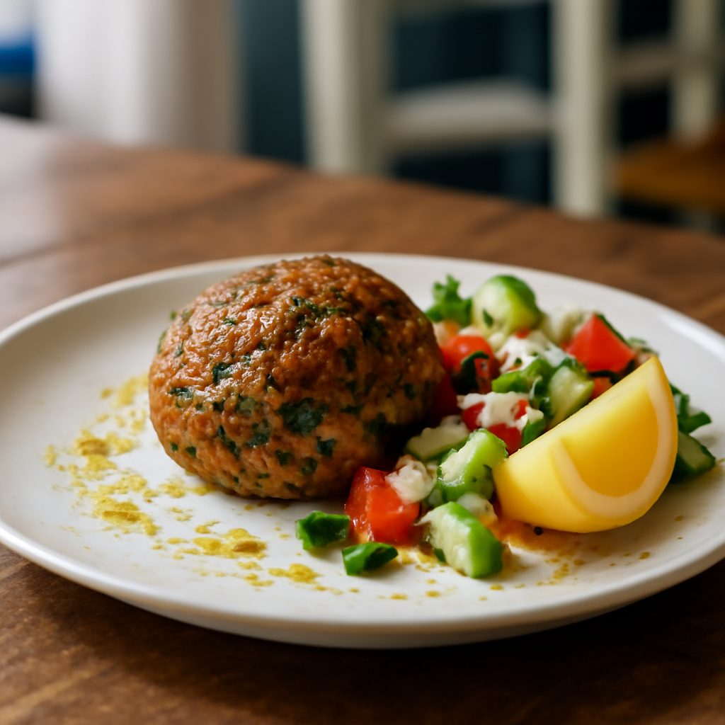 Polpettone greco con spinaci e feta