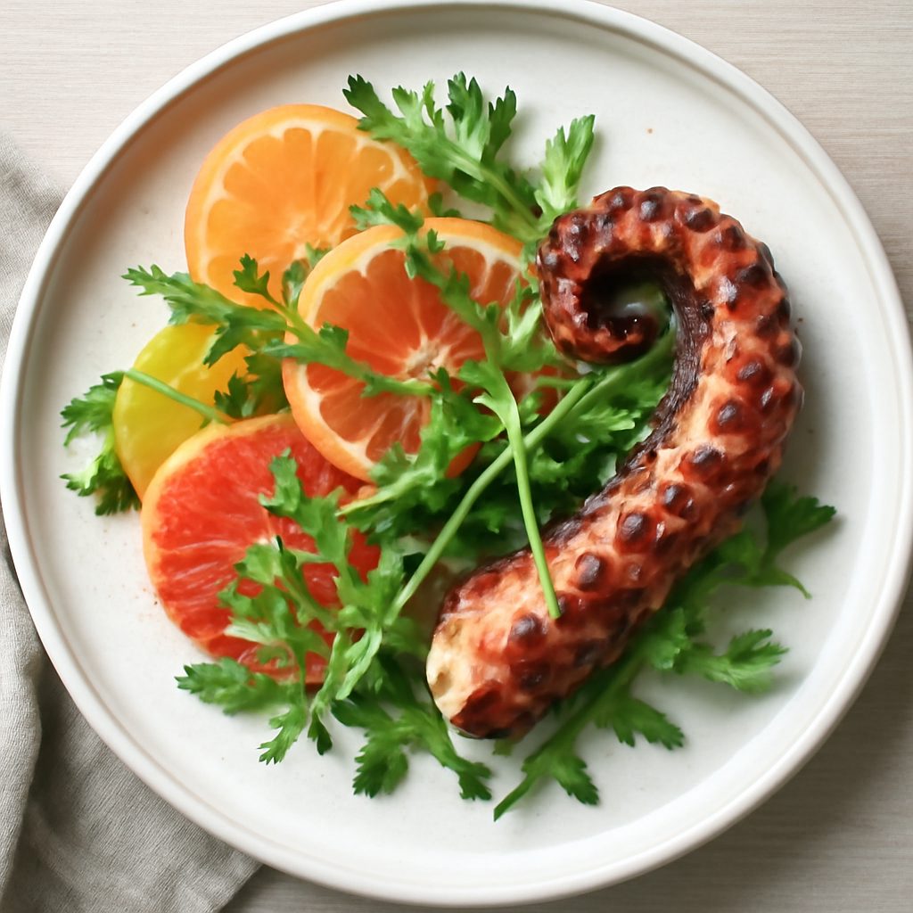 Polpo agli agrumi low-carb proteico