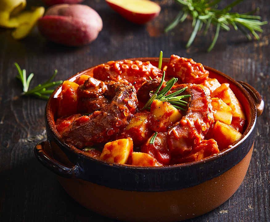 Polpo con patate a Cottura Lenta Low Fat