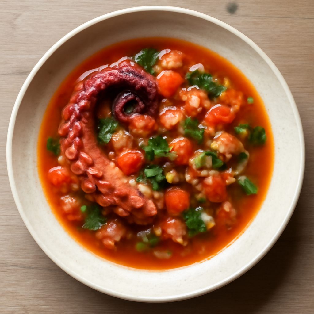 Polpo in guazzetto proteico low-carb